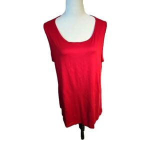 ComfortFit Plus Size 3XL (18W) Tunic Top color Burgundy